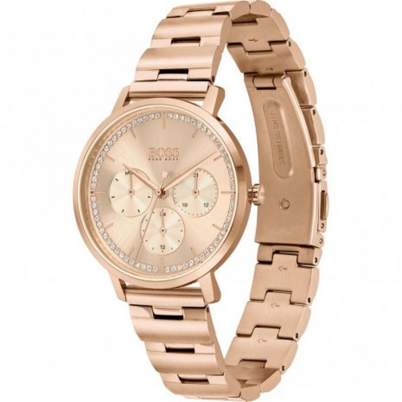 Hugo Boss Prima Gold Dial Gold Steel Strap Watch for Women - 1502571 Buy Now By Hugo Boss