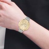 Hugo Boss Symphony Gold Dial Silver Mesh Bracelet Watch for Women - 1502600 Buy Now By Hugo Boss