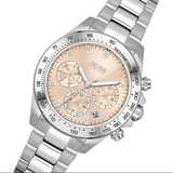 Hugo Boss Novia Pink Dial Silver Steel Strap Watch for Women - 1502615 Buy Now By Hugo Boss