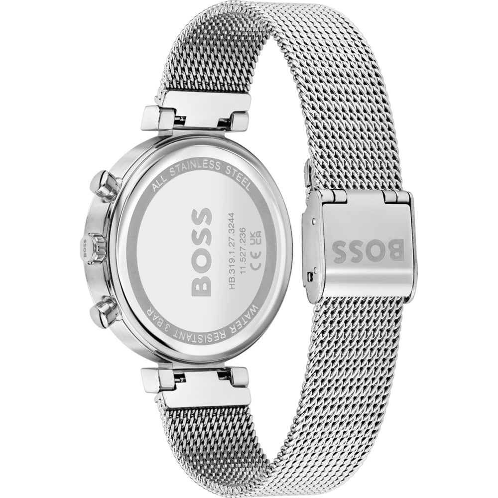 Hugo Boss Flawless Pink Dial Silver Mesh Bracelet Watch for Women - 1502625 Buy Now By Hugo Boss