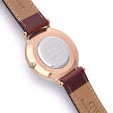Daniel Wellington Classic Suffolk White Dial Brown Leather Strap Watch For Men - DW00100122 Buy Now By Daniel Wellington