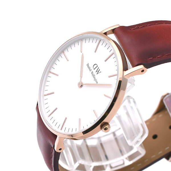 Daniel Wellington Classic Suffolk White Dial Brown Leather Strap Watch For Men - DW00100122 Buy Now By Daniel Wellington