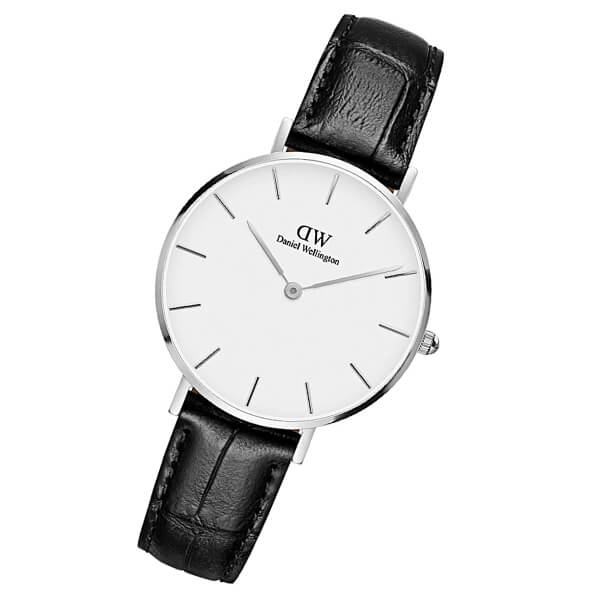 Daniel Wellington Classic Petite Reading White Dial Black Leather Strap Watch For Women - DW00100185 Buy Now By Daniel Wellington