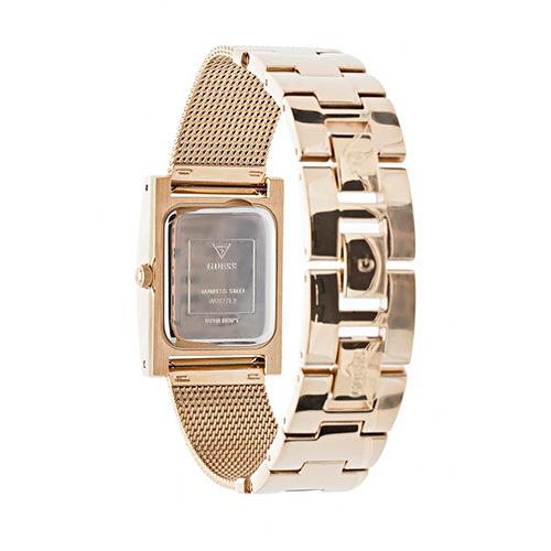 Guess Nouveau Diamonds Gold Dial Gold Mesh Bracelet Watch for Women - W0127L2 Buy Now By Guess