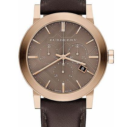 Burberry The City Grey Dial Brown Leather Strap Unisex Watch - BU9755 Buy Now By Burberry