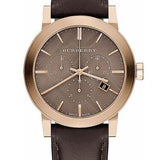 Burberry The City Grey Dial Brown Leather Strap Unisex Watch - BU9755 Buy Now By Burberry