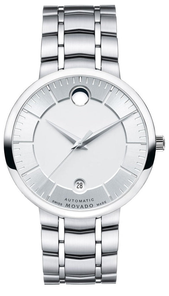 Movado 1881 Automatic Silver Dial Silver Steel Strap Watch for Men - 606915 Buy Now By Movado