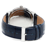Guess Wafer Chronograph Quartz Blue Dial Blue Leather Strap Watch For Men - W0496G3 Buy Now By Guess