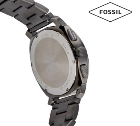 Fossil Machine Chronograph Grey Dial Grey Steel Strap Watch for Men - FS5172 Buy Now By Fossil