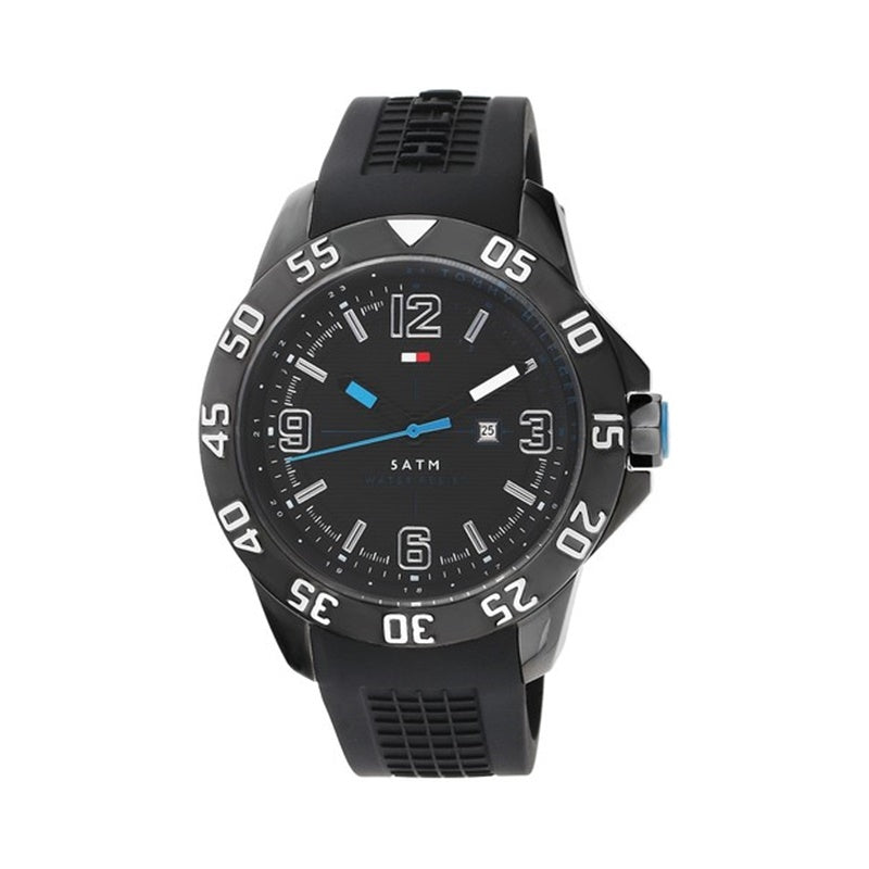 Tommy Hilfiger Sport Multifunction Black Dial Black Rubber Strap Watch for Men - 1790983 Buy Now By Tommy Hilfiger