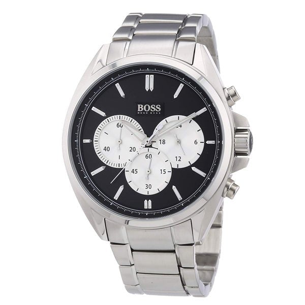 Hugo Boss Driver Black Dial Silver Steel Strap Watch for Men - 1512883 Buy Now By Hugo Boss