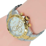 Hugo Boss Ikon Chronograph Silver Dial Two Tone Steel Strap Watch for Men - 1512960 Buy Now By Hugo Boss