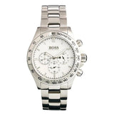 Hugo Boss Ikon Chronograph White Dial Silver Steel Strap Watch for Men - 1512962 Buy Now By Hugo Boss