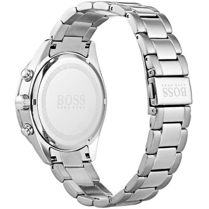 Hugo Boss Ikon Chronograph White Dial Silver Steel Strap Watch for Men - 1512962 Buy Now By Hugo Boss