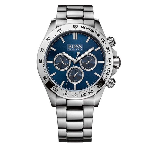 Hugo Boss Ikon Blue Dial Silver Steel Strap Watch for Men - 1512963 Buy Now By Hugo Boss