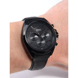 Hugo Boss Driver Chronograph Black Dial Black Leather Strap Watch For Men - HB1513061 Buy Now By Hugo Boss