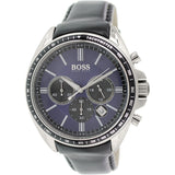 Hugo Boss Driver Sport Chronograph Blue Dial Black Leather Strap Watch for Men - 1513077 Buy Now By Hugo Boss