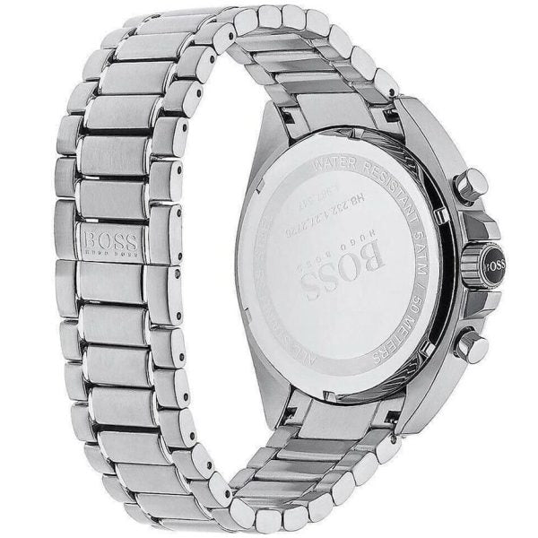 Hugo Boss Aeroliner Chronograph White Dial Silver Steel Strap Watch for Men - 1513182 Buy Now By Hugo Boss