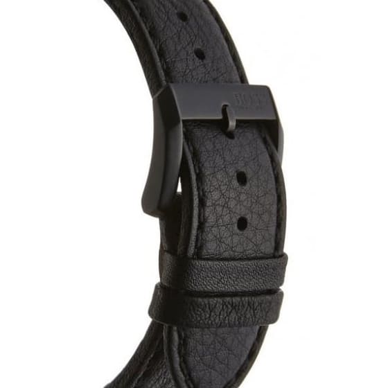 Hugo Boss Aeroliner Black Dial Black Leather Strap Watch For Men - 1513083 Buy Now By Hugo Boss