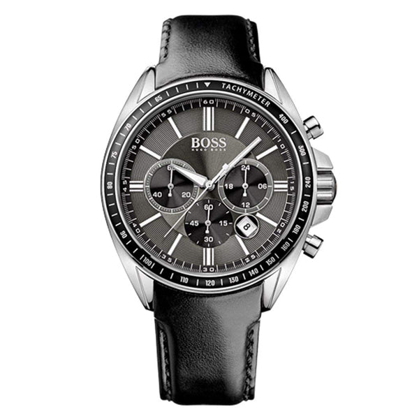 Hugo Boss Contemporary Sport Driver Black Dial Black Leather Strap Watch for Men - 1513085 Buy Now By Hugo Boss