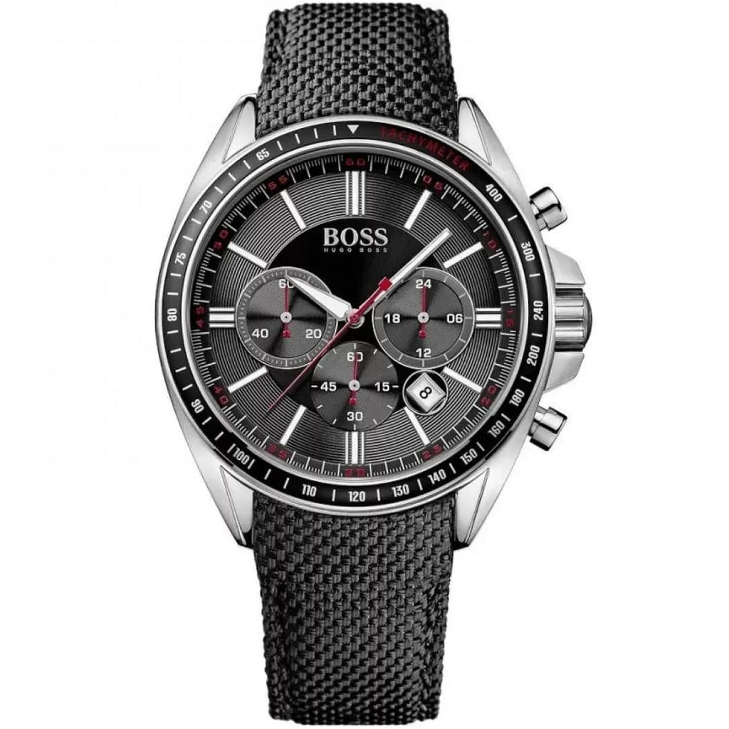 Hugo Boss Driver Black Dial Black Leather Strap Watch for Men -1513087 Buy Now By Hugo Boss