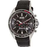 Hugo Boss Driver Black Dial Black Leather Strap Watch for Men -1513087 Buy Now By Hugo Boss