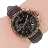 Hugo Boss Driver Sport Chronograph Brown Dial Brown Leather Strap Watch for Men - 1513093 Buy Now By Hugo Boss