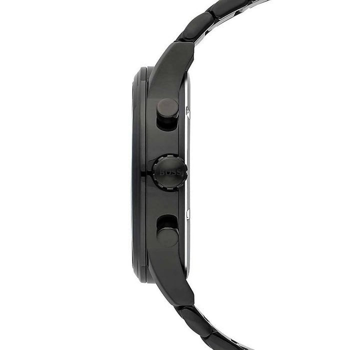 Hugo Boss Chronograph Black Dial Black Steel Strap Watch for Men - 1513180 Buy Now By Hugo Boss