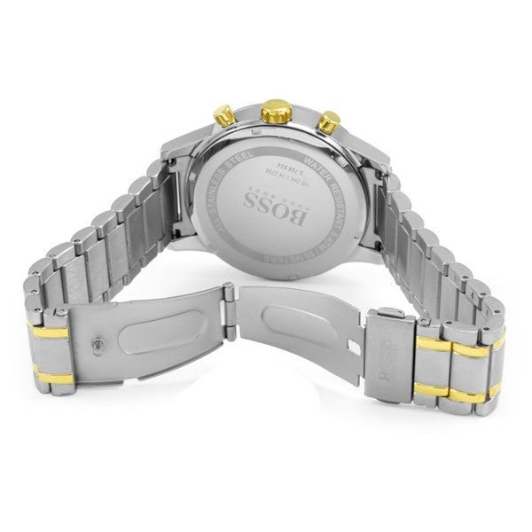 Hugo Boss Areoliner Chronograph White Dial Two Tone Steel Strap Watch for Men - 1513236 Buy Now By Hugo Boss