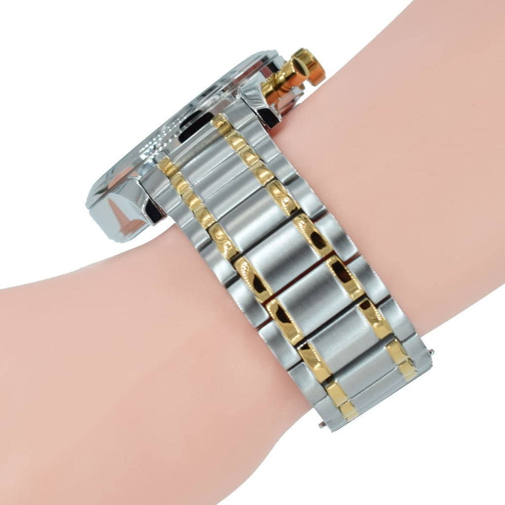 Hugo Boss Areoliner Chronograph White Dial Two Tone Steel Strap Watch for Men - 1513236 Buy Now By Hugo Boss