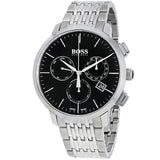 Hugo Boss Associate Black Dial Silver Steel Strap Watch for Men - 1513267 Buy Now By Hugo Boss
