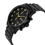 Hugo Boss Aeroliner Black Dial Black Steel Strap Watch for Men - 1513275 Buy Now By Hugo Boss