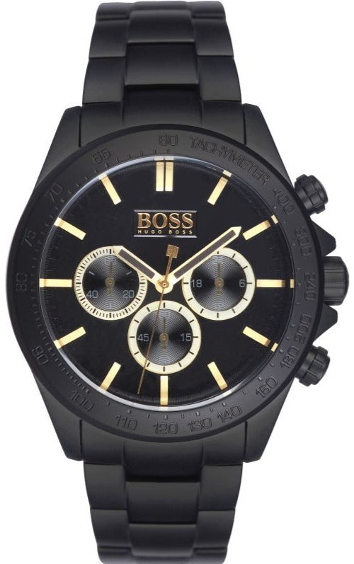 Hugo Boss Ikon Black Dial Black Steel Strap Watch for Men - 1513278 Buy Now By Hugo Boss