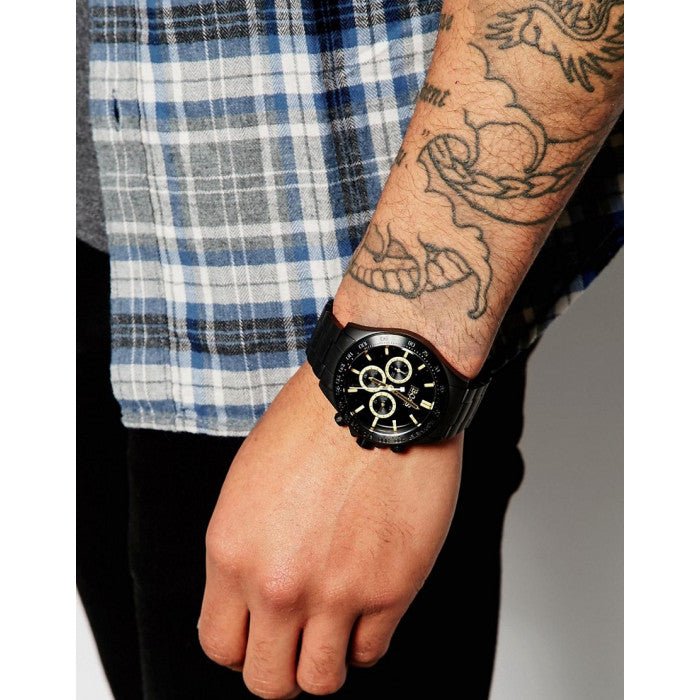 Hugo Boss Ikon Black Dial Black Steel Strap Watch for Men - 1513278 Buy Now By Hugo Boss