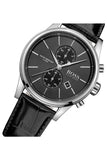 Hugo Boss Jet Black Dial Black Leather Strap Watch for Men - 1513279 Buy Now By Hugo Boss
