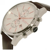 Hugo Boss Jet White Dial Brown Leather Strap Watch for Men - 1513280 Buy Now By Hugo Boss