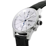 Hugo Boss Jet Silver Dial Black Leather Strap Watch for Men - 1513282 Buy Now By Hugo Boss