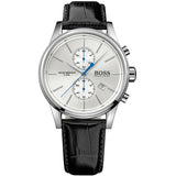 Hugo Boss Jet Silver Dial Black Leather Strap Watch for Men - 1513282 Buy Now By Hugo Boss