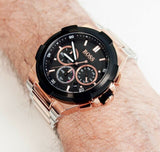 Hugo Boss Supernova Black Dial Two Tone Steel Strap Watch for Men - 1513358 Buy Now By Hugo Boss