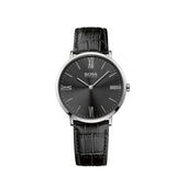 Hugo Boss Jackson Black Dial Black Leather Strap Watch for Men - 1513369 Buy Now By Hugo Boss