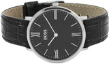 Hugo Boss Jackson Black Dial Black Leather Strap Watch for Men - 1513369 Buy Now By Hugo Boss