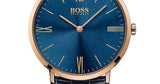 Hugo Boss Jackson Blue Dial Black Leather Strap Watch for Men - 1513371 Buy Now By Hugo Boss