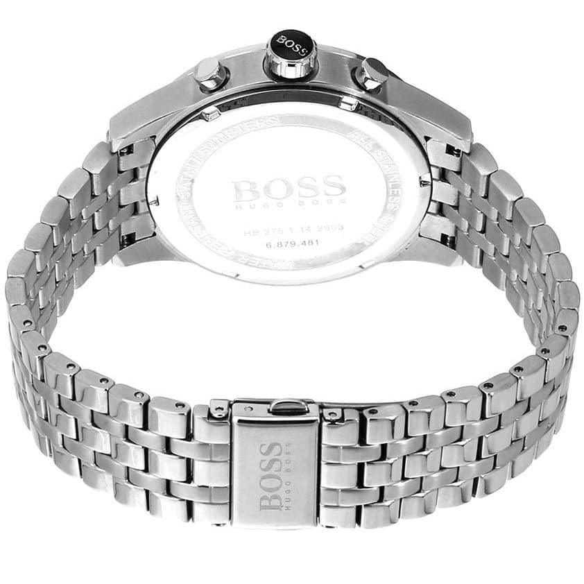 Hugo Boss Jet Black Dial Silver Steel Strap Watch for Men - 1513383 Buy Now By Hugo Boss