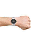 Hugo Boss Jet Black Dial Silver Steel Strap Watch for Men - 1513383 Buy Now By Hugo Boss
