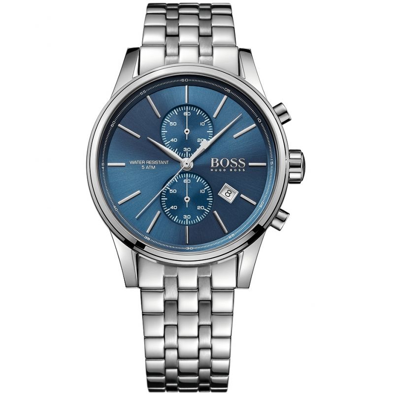 Hugo Boss Jet Blue Dial Silver Steel Strap Watch for Men - 1513384 Buy Now By Hugo Boss