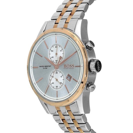 Hugo Boss Jet Silver Dial Two Tone Steel Strap Watch for Men - 1513385 Buy Now By Hugo Boss