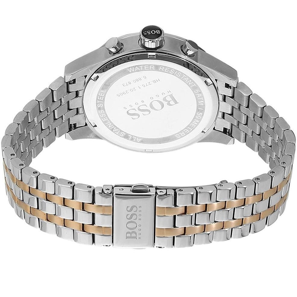 Hugo Boss Jet Silver Dial Two Tone Steel Strap Watch for Men - 1513385 Buy Now By Hugo Boss