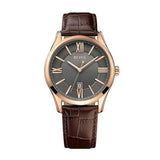 Hugo Boss Ambassador Grey Dial Brown Leather Strap Watch for Men - 1513387 Buy Now By Hugo Boss