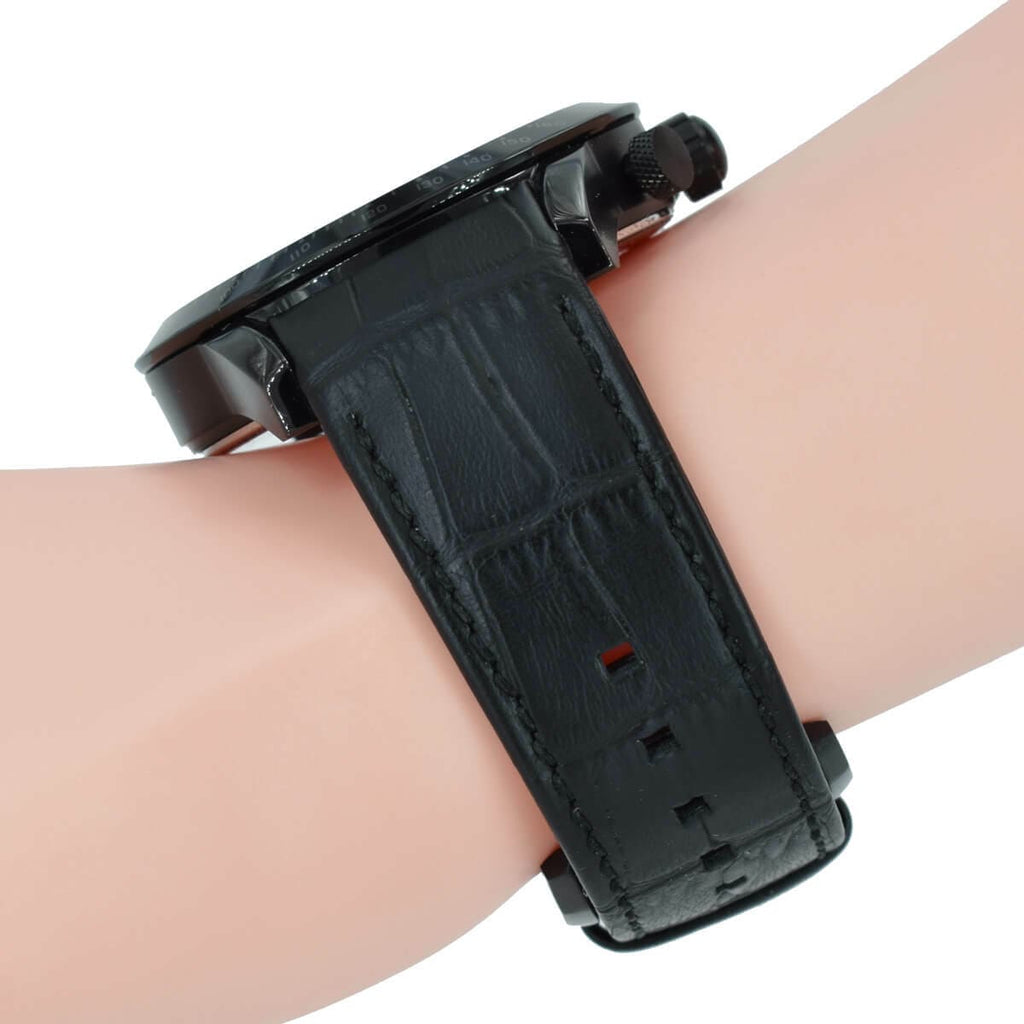 Hugo Boss Rafale Chronograph Black Dial Black Leather Strap Watch For Men - 1513389 Buy Now By Hugo Boss