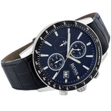 Hugo Boss Rafale Chronograph Blue Dial Black Leather Strap Watch For Men - 1513391 Buy Now By Hugo Boss